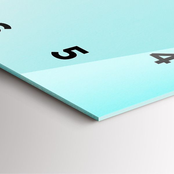 Skleněné hodiny čtvercové Zelené palmy