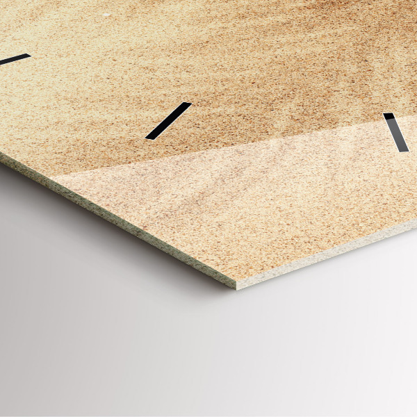 Čtvercové nástěnné hodiny Zlatá abstrakce