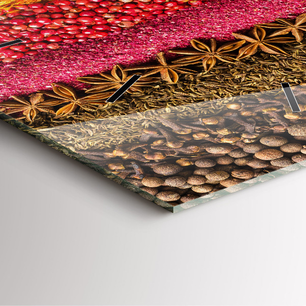 Čtvercové nástěnné hodiny Řady koření