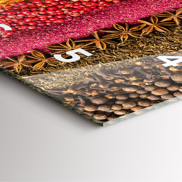 Čtvercové nástěnné hodiny Řady koření