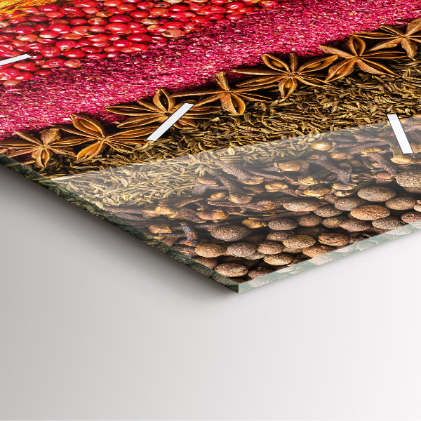 Čtvercové nástěnné hodiny Řady koření