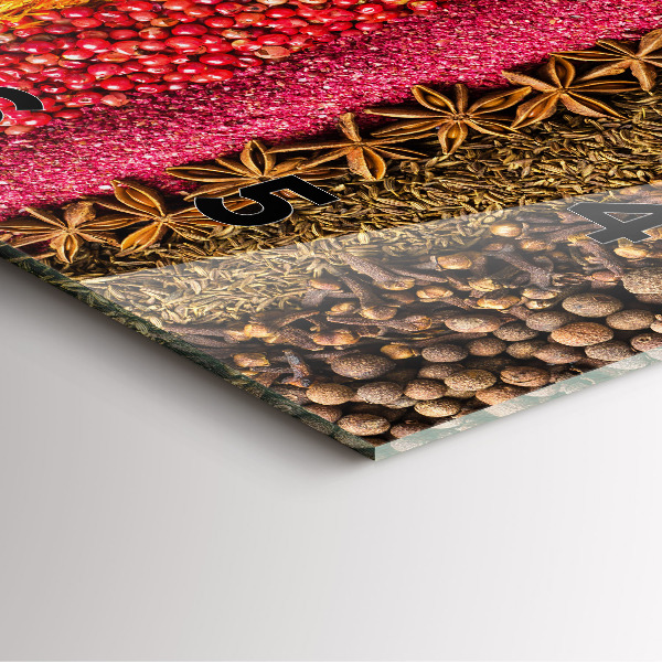 Čtvercové nástěnné hodiny Řady koření