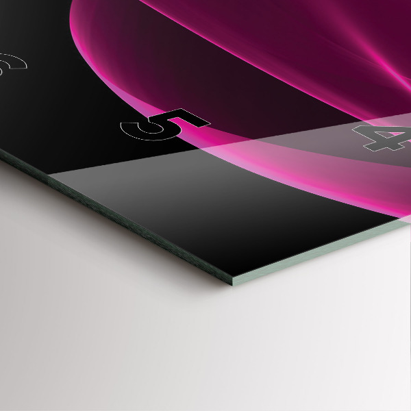 Čtvercové nástěnné hodiny Růžová abstrakce