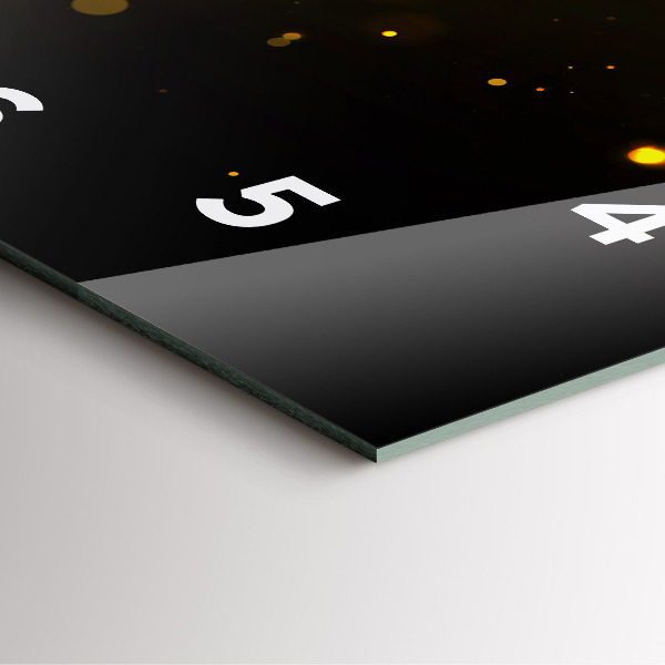 Čtvercové nástěnné hodiny Zlatý pyl