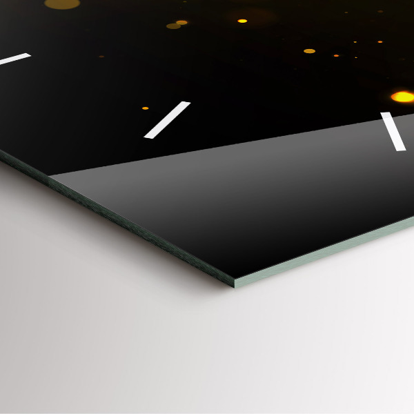 Čtvercové nástěnné hodiny Zlatý pyl