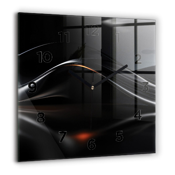 Čtvercové nástěnné hodiny Abstraktní