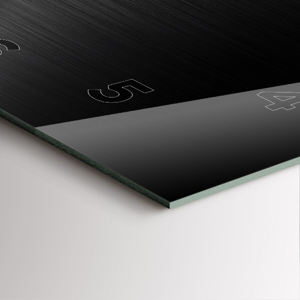 Čtvercové nástěnné hodiny Černé a stříbrné linie