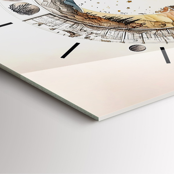 Čtvercové nástěnné hodiny Hodiny astronomie