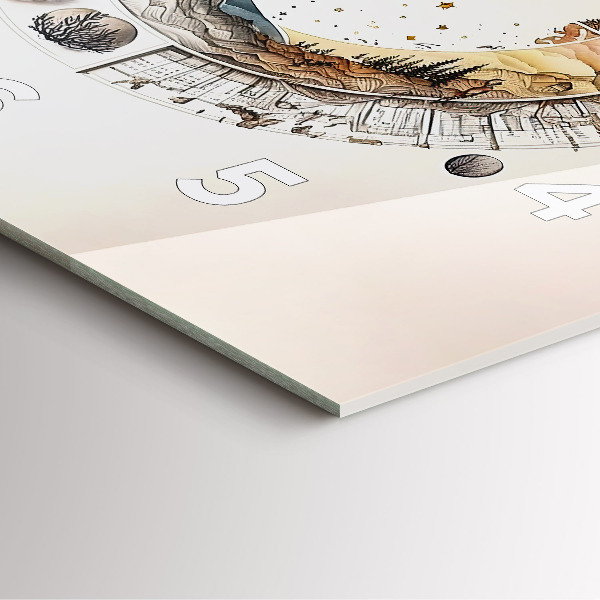 Čtvercové nástěnné hodiny Hodiny astronomie