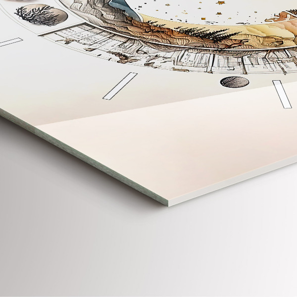 Čtvercové nástěnné hodiny Hodiny astronomie