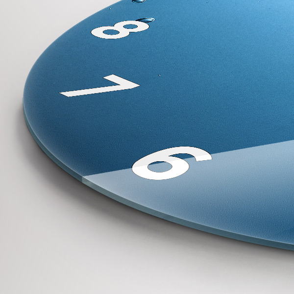 hodiny na skle Pohled pod vodu