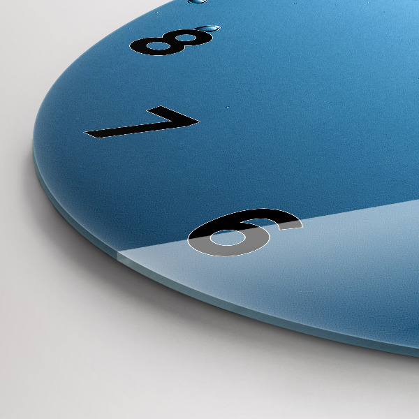 hodiny na skle Pohled pod vodu