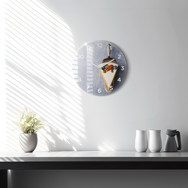 hodiny na skle Kousek dortu