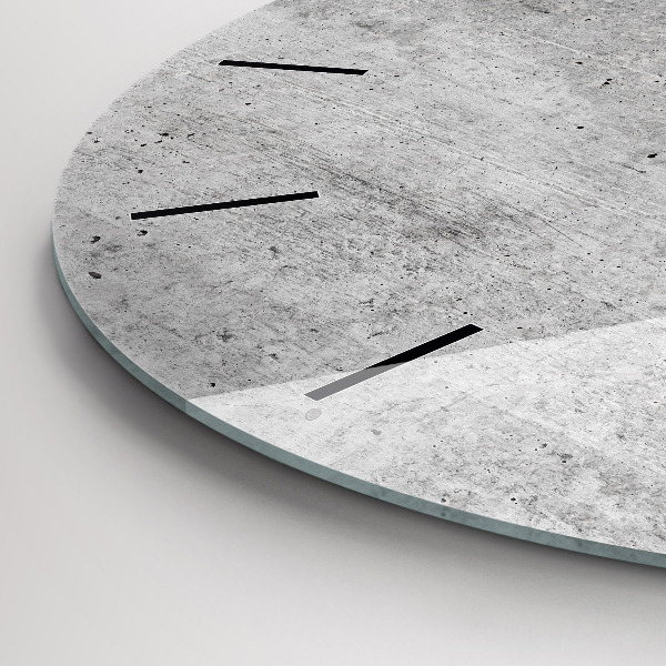 hodiny na skle Surová zeď
