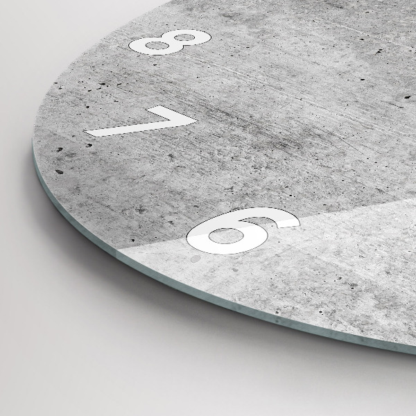 hodiny na skle Surová zeď