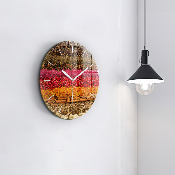 hodiny na skle Řady koření