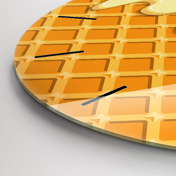 hodiny na skle Oplatky a zmrzlina