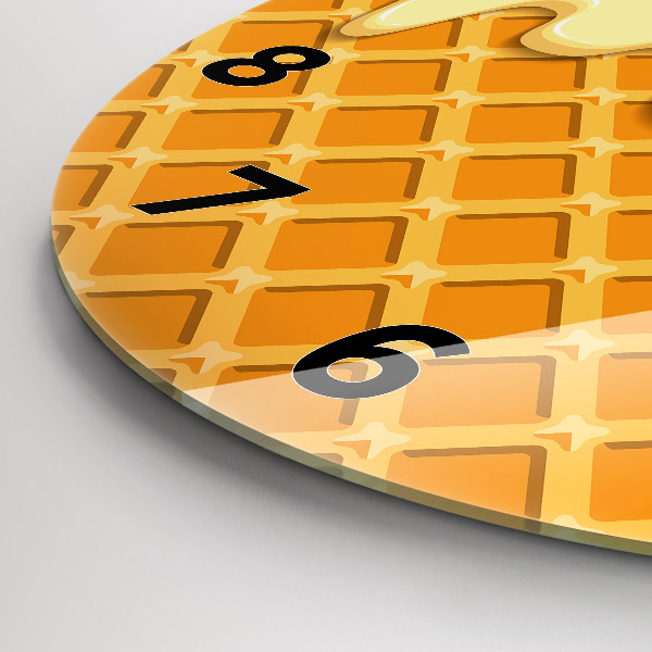 hodiny na skle Oplatky a zmrzlina