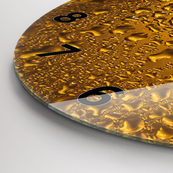 hodiny na skle Pivní hrnek