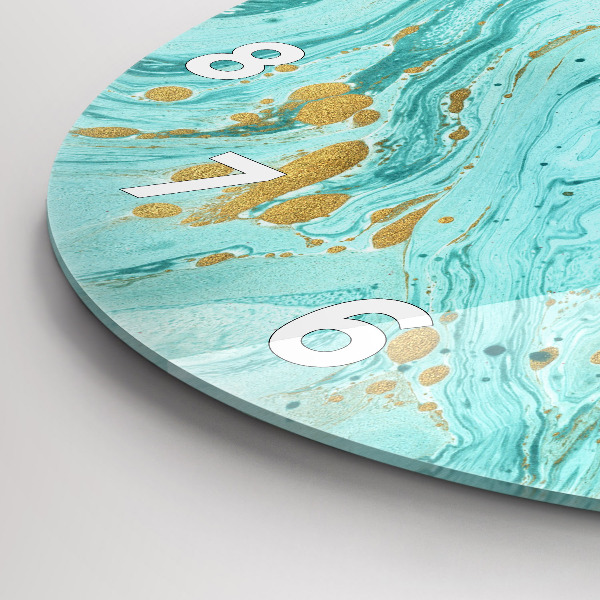 hodiny na skle Mramorová textura