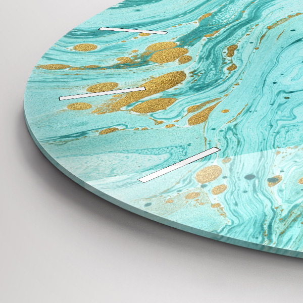 hodiny na skle Mramorová textura