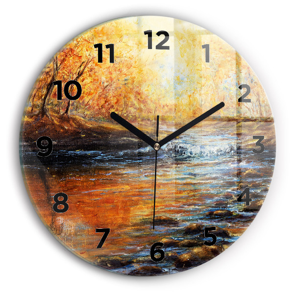 hodiny na skle Výtvarné umění