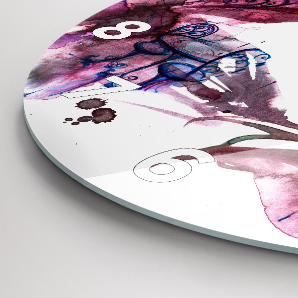 Kulaté skleněné hodiny s fotkou Dvě těla, jedna duše