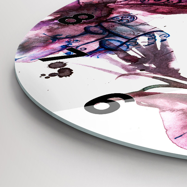 Kulaté skleněné hodiny s fotkou Dvě těla, jedna duše