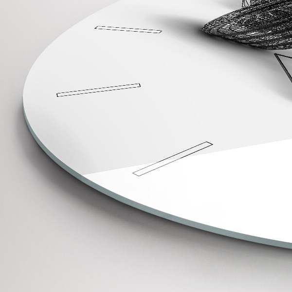 Kulaté skleněné hodiny s fotkou Konstrukce vozu F1