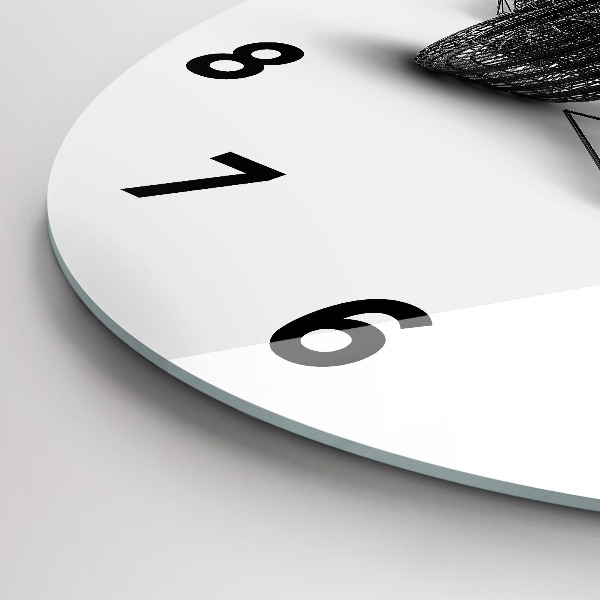 Kulaté skleněné hodiny s fotkou Konstrukce vozu F1