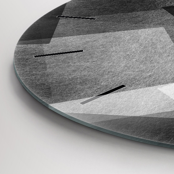 hodiny na skle Geometrická abstrakce