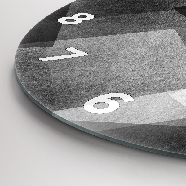 hodiny na skle Geometrická abstrakce