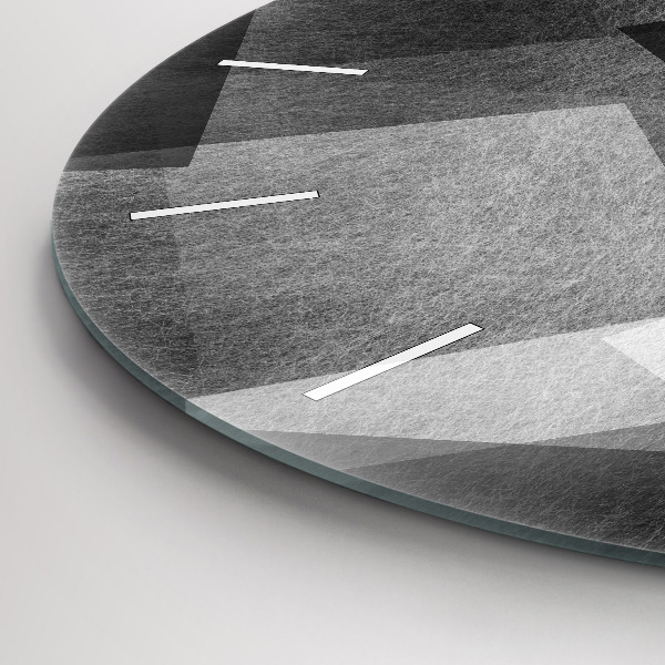 hodiny na skle Geometrická abstrakce