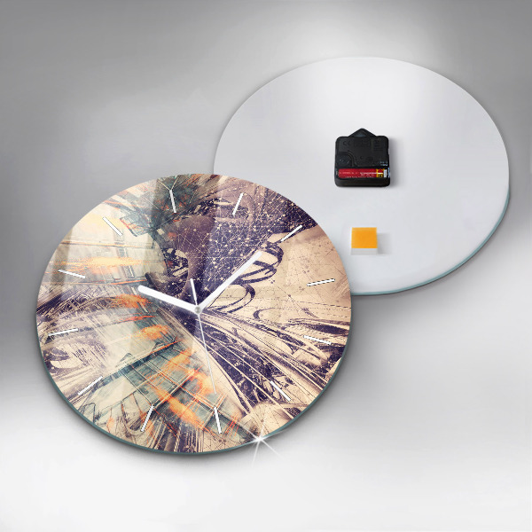 hodiny na skle Abstraktní mechanismus