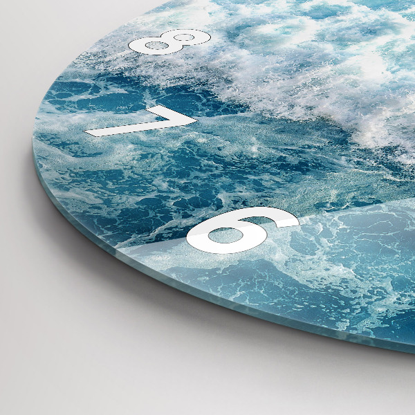 hodiny na skle Mořské vlny