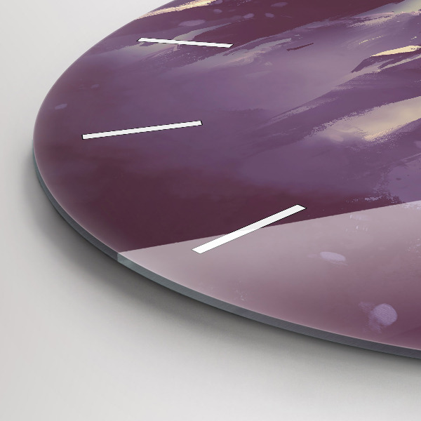 Kulaté skleněné hodiny s fotkou Zombie v noci - halloween