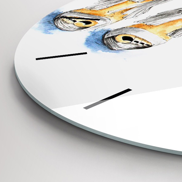 hodiny na skle Dámské odznaky