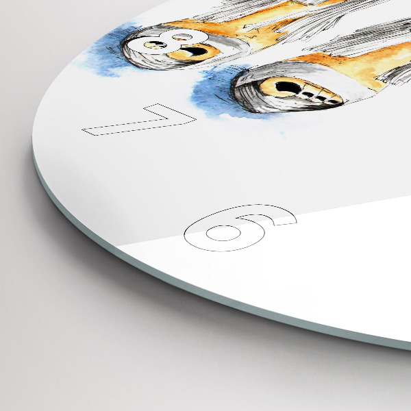 hodiny na skle Dámské odznaky