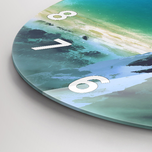 hodiny na skle Muž na Měsíci