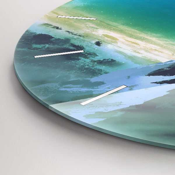 hodiny na skle Muž na Měsíci