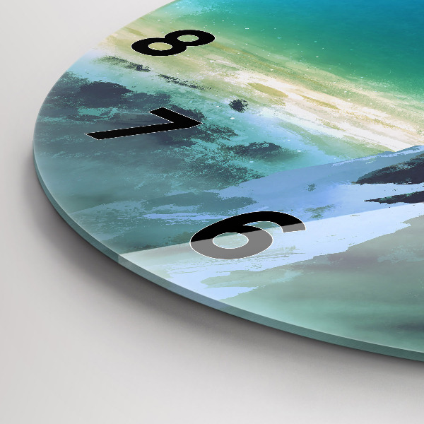 hodiny na skle Muž na Měsíci