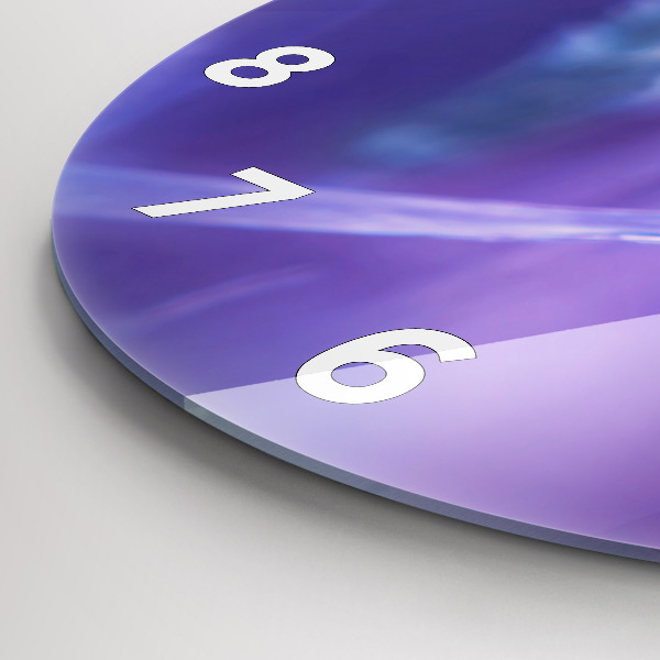 hodiny na skle Motýl na trávě