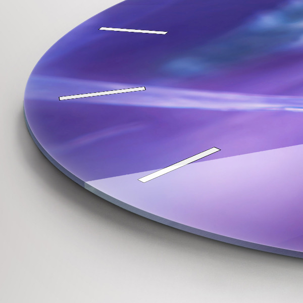 hodiny na skle Motýl na trávě