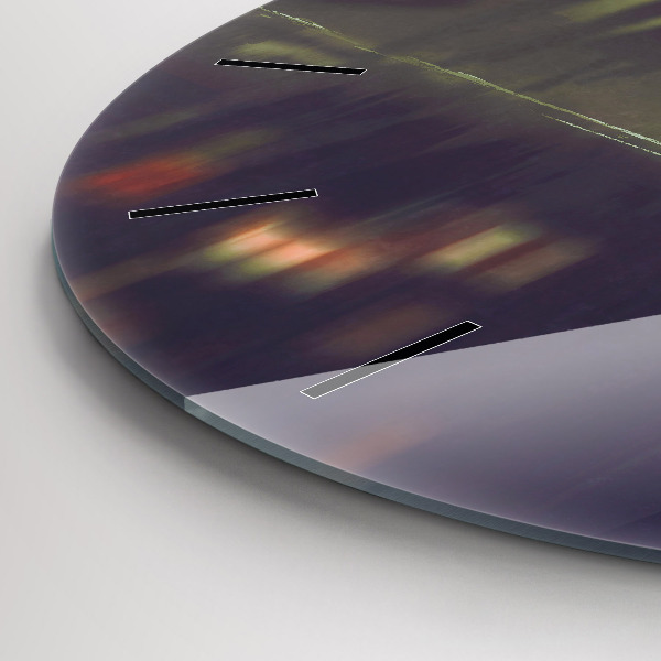 hodiny na skle Lidé s deštníky