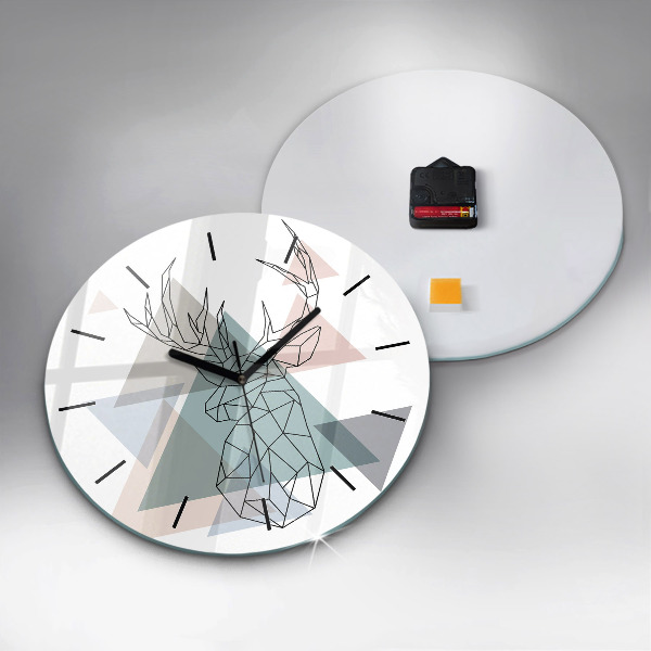 hodiny na skle Sobi skandinávský styl