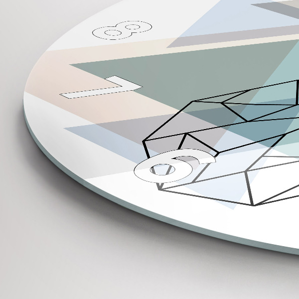 hodiny na skle Sobi skandinávský styl