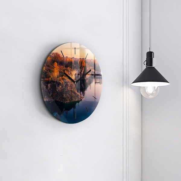 hodiny na skle Krakovské jezero Zakrzówek