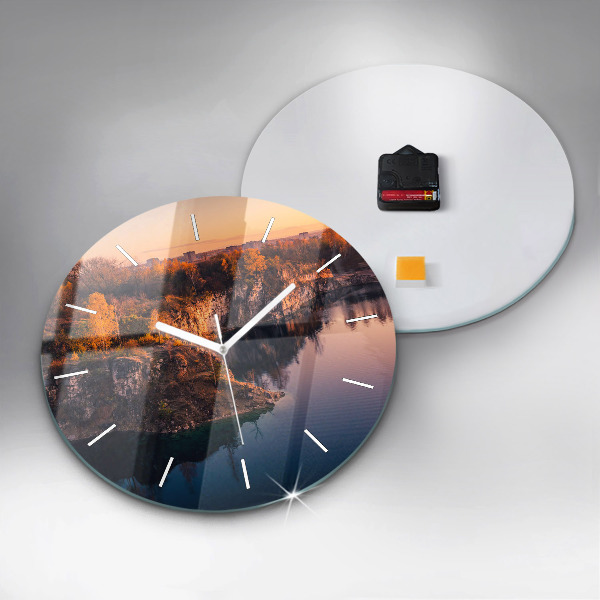 hodiny na skle Krakovské jezero Zakrzówek