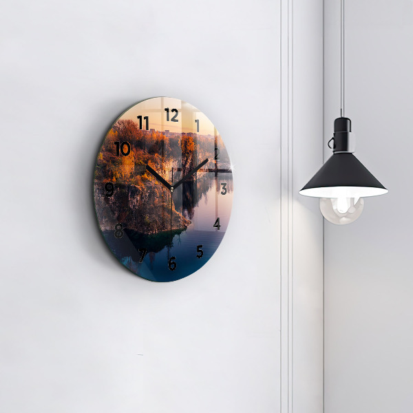 hodiny na skle Krakovské jezero Zakrzówek