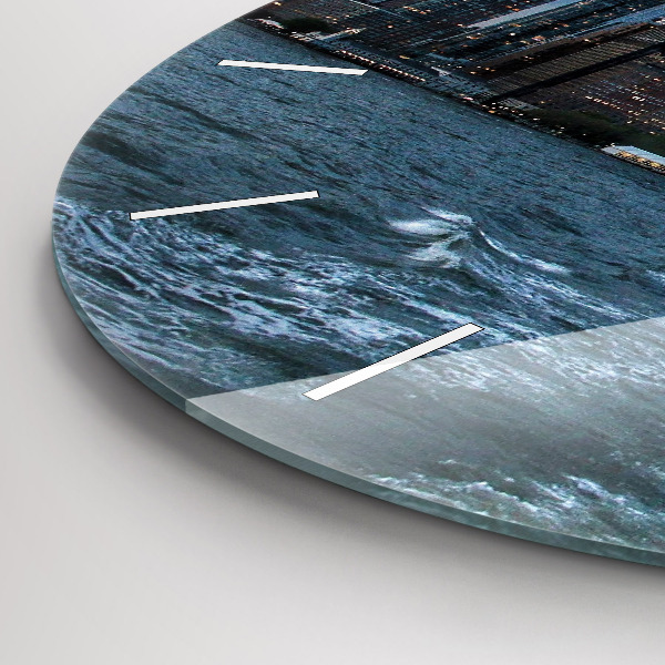 hodiny na skle Panorama New Yorku